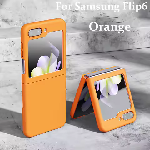 PC Skin Feel Case for Samsung Galaxy Z Flip 3 4 5 6 7 5G Flip6 Flip7 2-piece Set Protection Shockproof Anti-Scratch Flip4 Cover