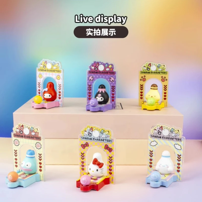 Персонажи Sanrio для боулинга, серия слепая коробка, игрушки Kuromi My Melody, акриловые украшения, фигурка Анеме, куклы, игрушки, подарки для детей