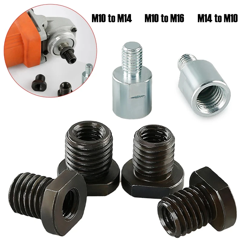 1PC Angle Grinder Thread Conversion Adapter M10/14/16 Nut Connecting Rod Internal to External Thread Power Tool DIY Accessories