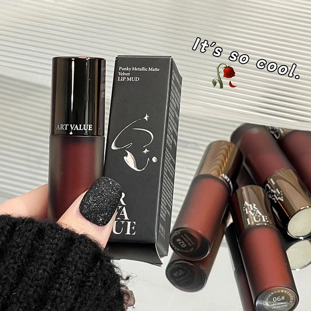 6 Colors Matte Velvet Lip Gloss Long Lasting Non-stick Cup Liquid Lipstick Sexy Lip Tint Lip Glaze Korean Makeup Lip Cosmetics