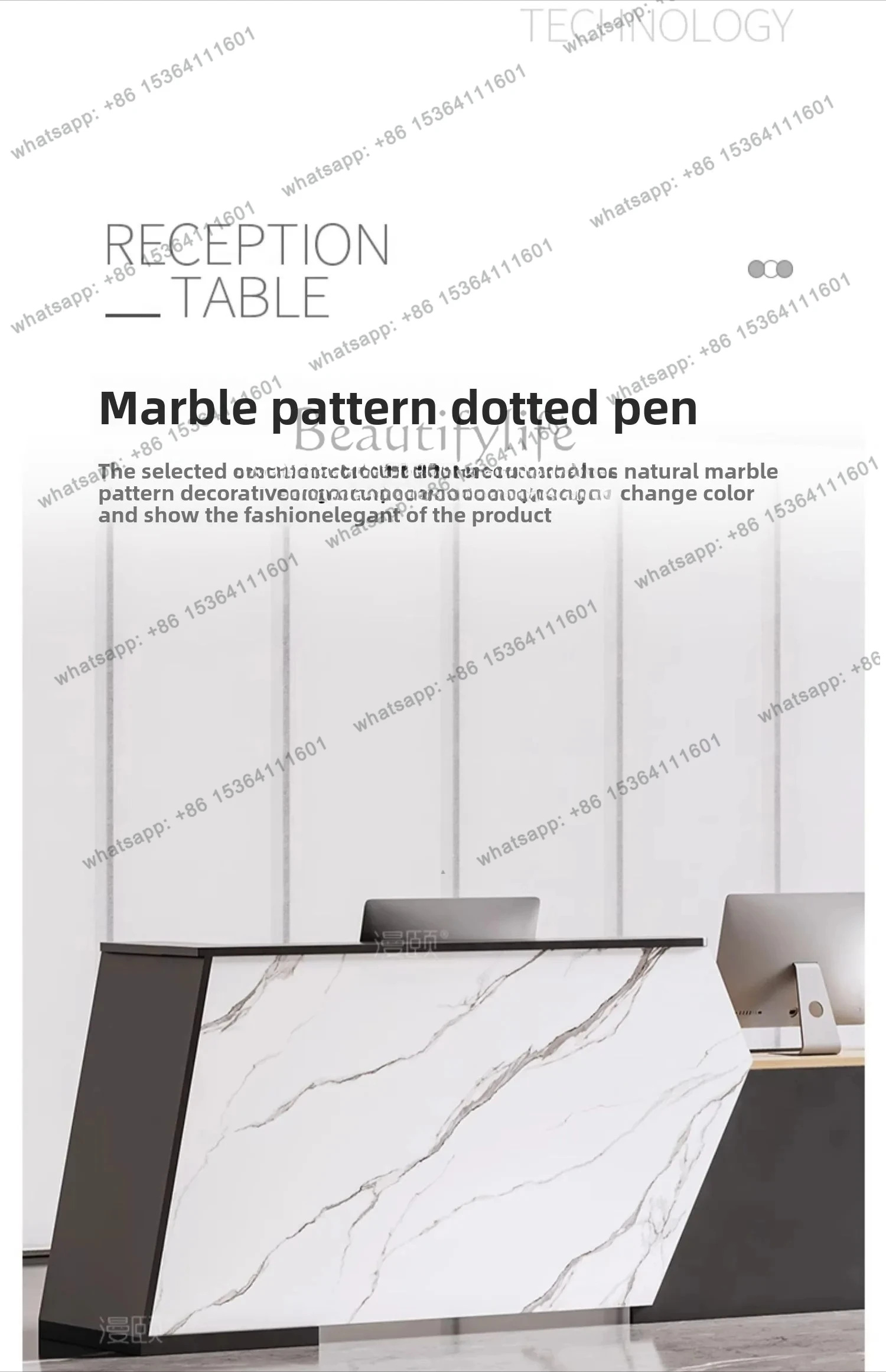 front desk special-shaped bar counter cashier collection real estate beauty salon modern simple front desk reception desk