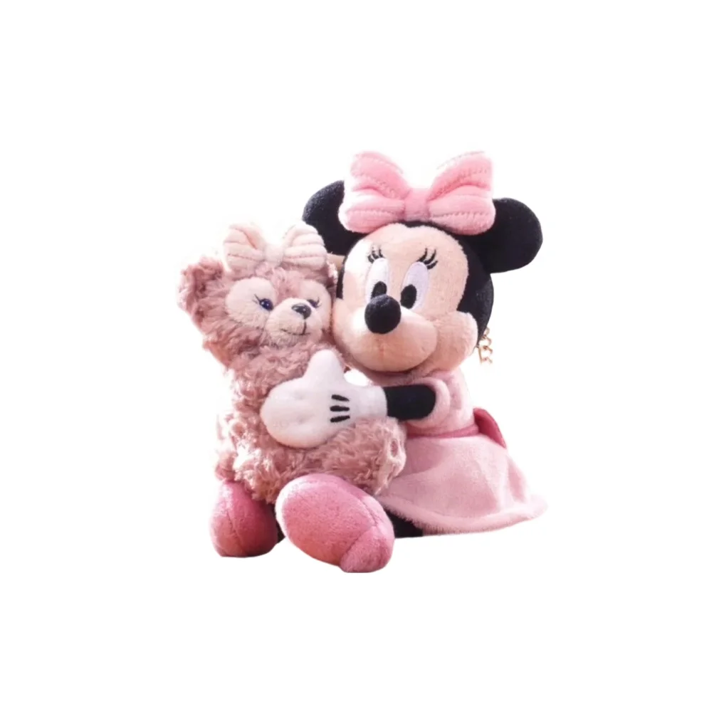 Disney x DISNEYLAND Minnie Hugs Rose Plush Charms Hong Kong Disney Trumpets High Disney-2603-0033