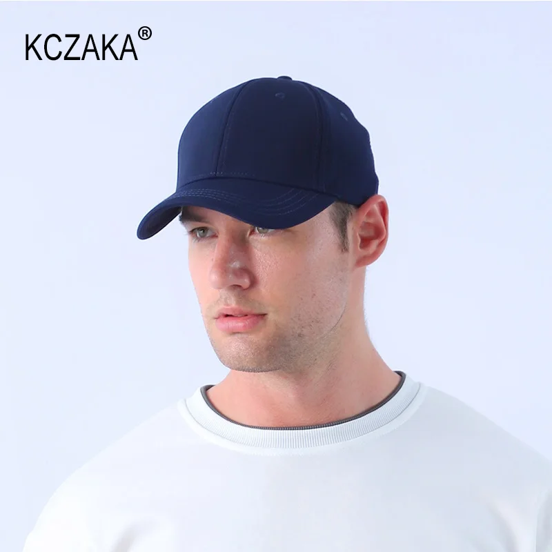 Brand Mens Full Closed Baseball Cap Causal Plain Color 6 Panels Polyester Stretchy Caps Gorras Bone Male Trucker Hat Casquette