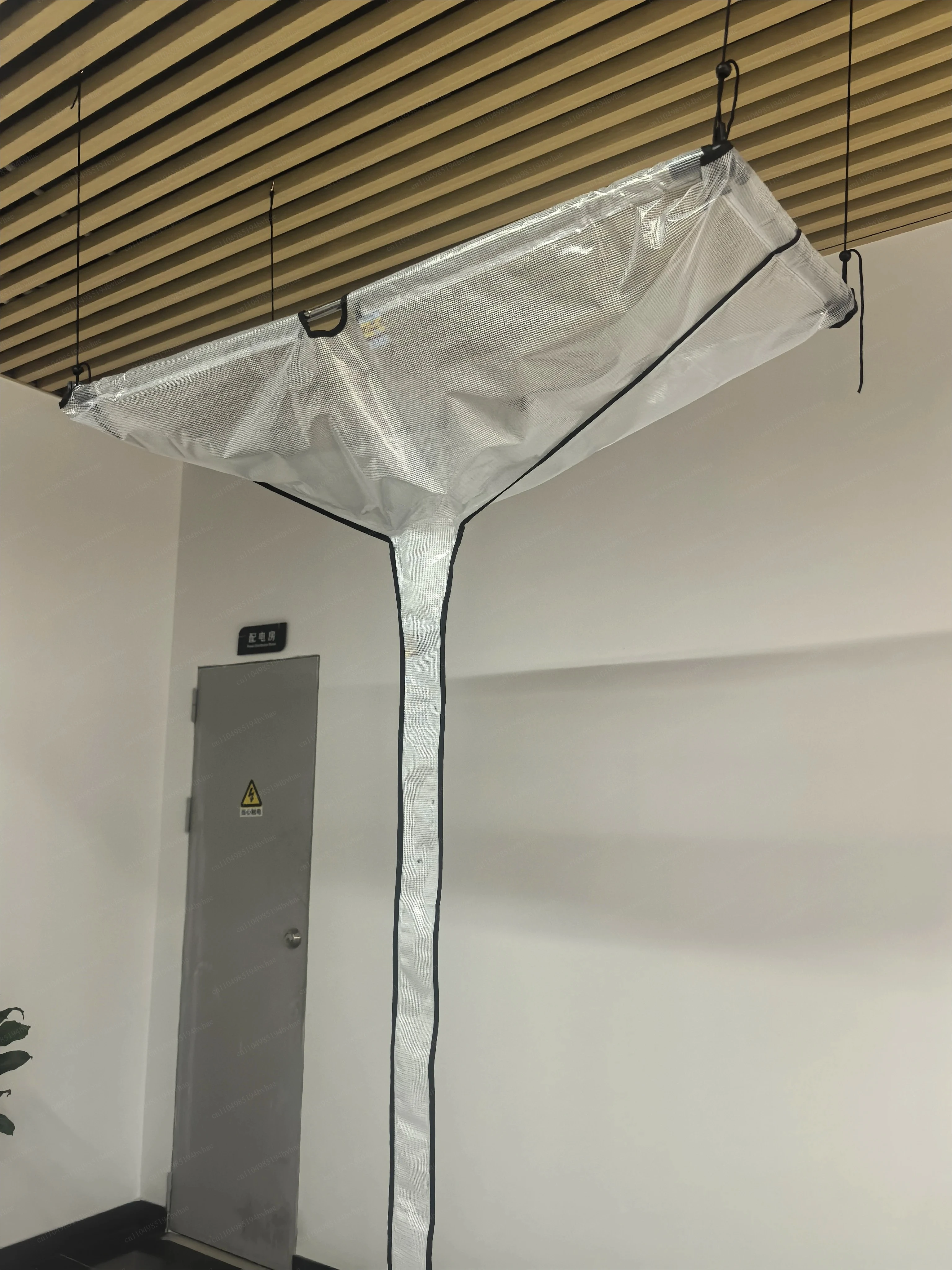 Air conditioner duct machine cleaning water receiving tool, no dismantling, transparent thickened waterproof