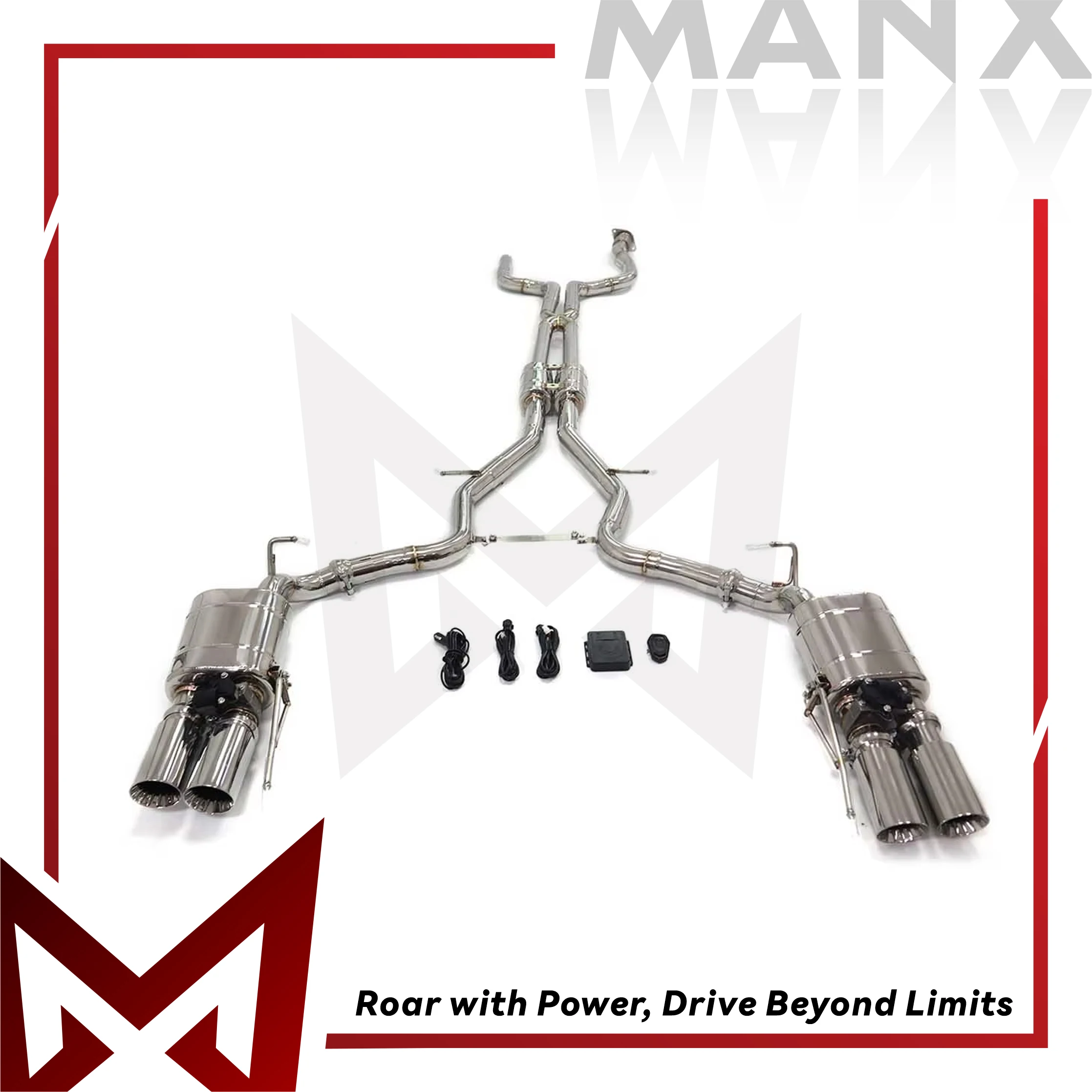 

Car Exhaust system for Cadillac CT6 3.0T Stainless steels Catback Performance exhaust pipe with remote control valve