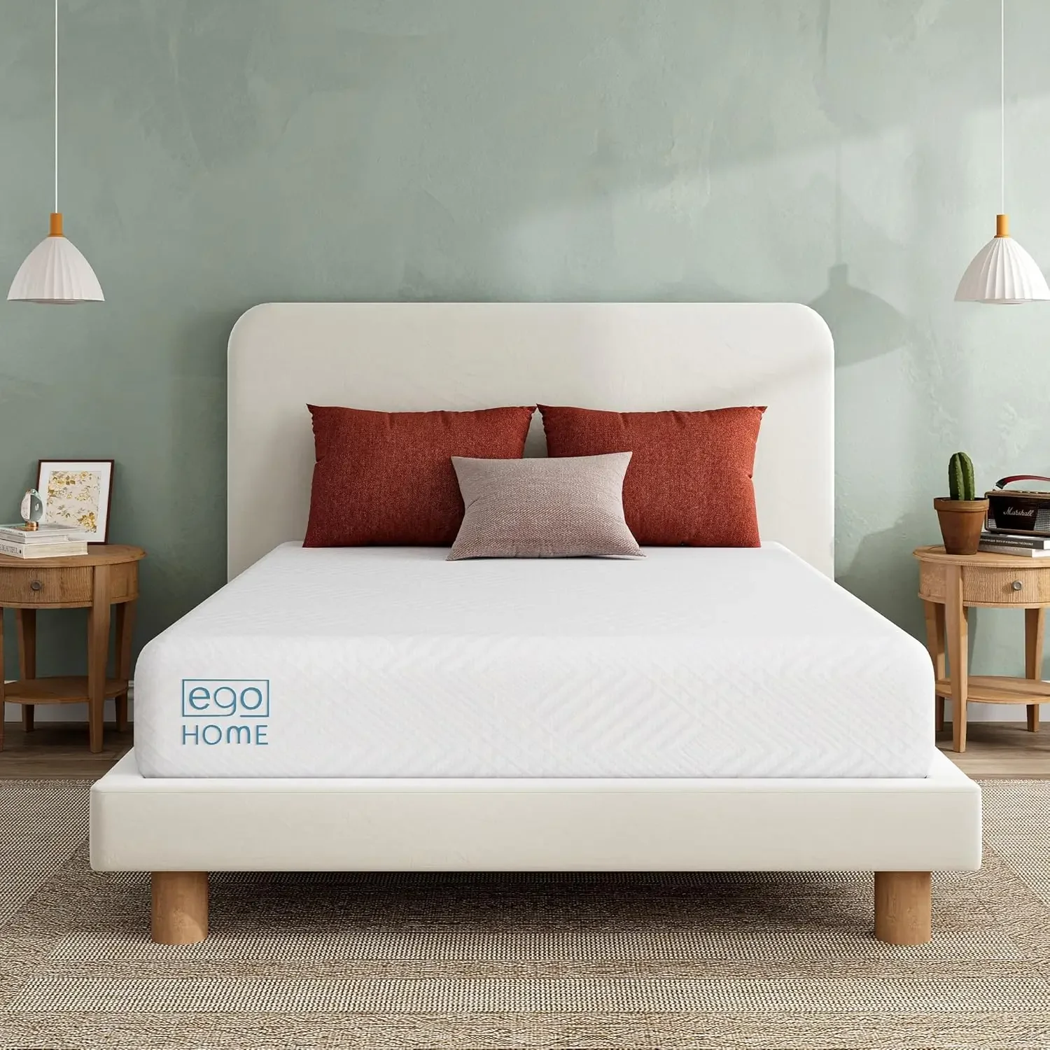 Materasso doppio in memory foam da 8 pollici, materasso verde gel rinfrescante letto in una scatola, certificato certificato certificato USA, materasso per bambini per letto a castello