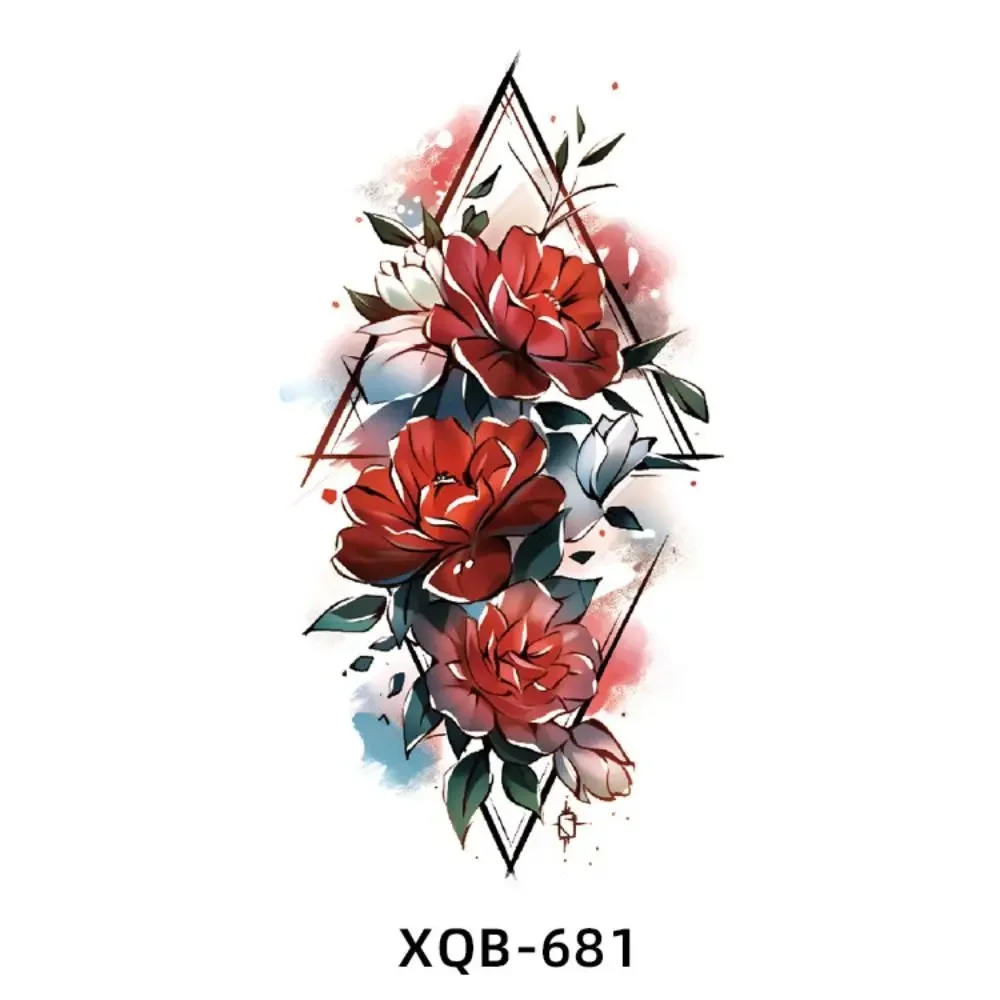 

Красочная временная татуировка наклейка женская розовая рука цветочная татуировка на руку наклейка красота поддельный тотем водонепроницаемый