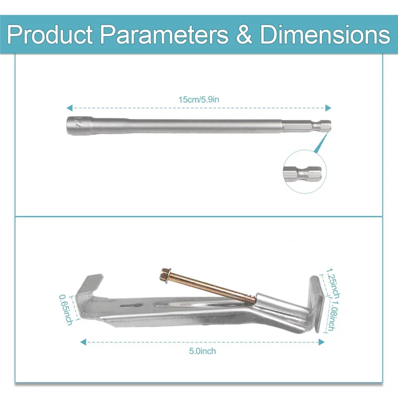 10 عبوات من شماعات مزراب مقاس 5 بوصة مع براغي، مشابك مزراب سريعة المسمار، دعامة مزراب تأتي لمزاريب الألومنيوم على طراز K مقاس 5 بوصات -AA