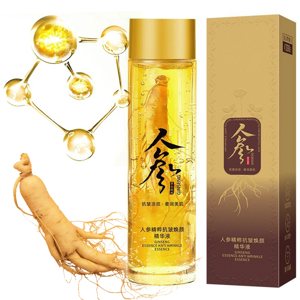 Ginseng Extract Liquid Ginseng Extract Hydrating Essence Oil Ginseng Face Serum for Anti Aging Moisturizer Reduces Wrinkles