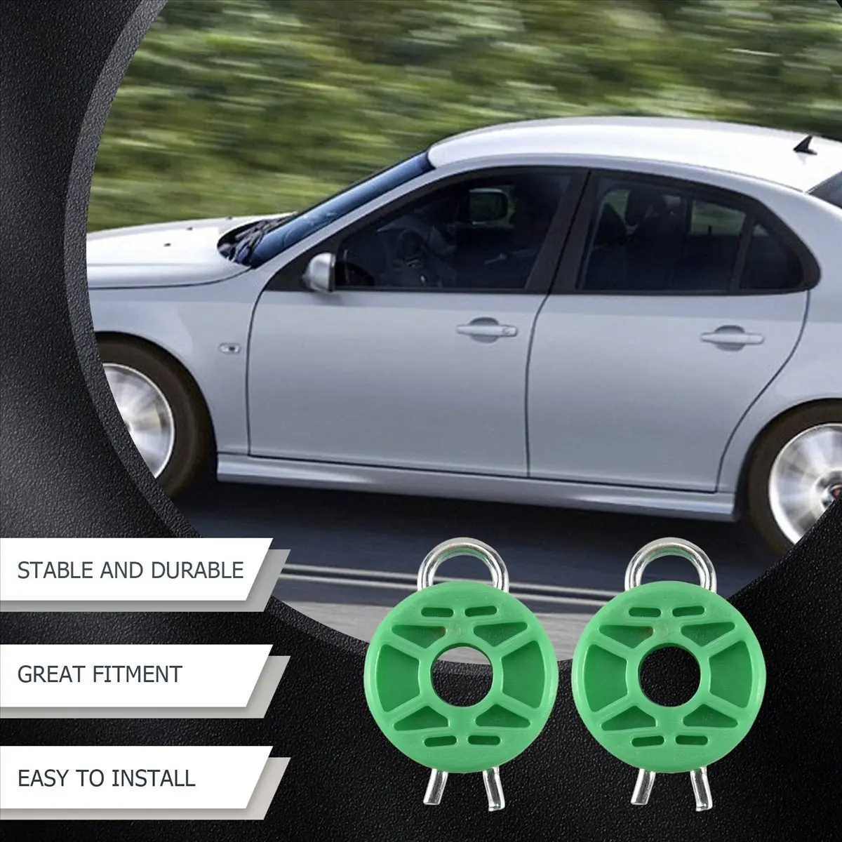 4x set Front Power Window Regulator Guide Roller For Saab 9-5 9-3 900 New Arrivals