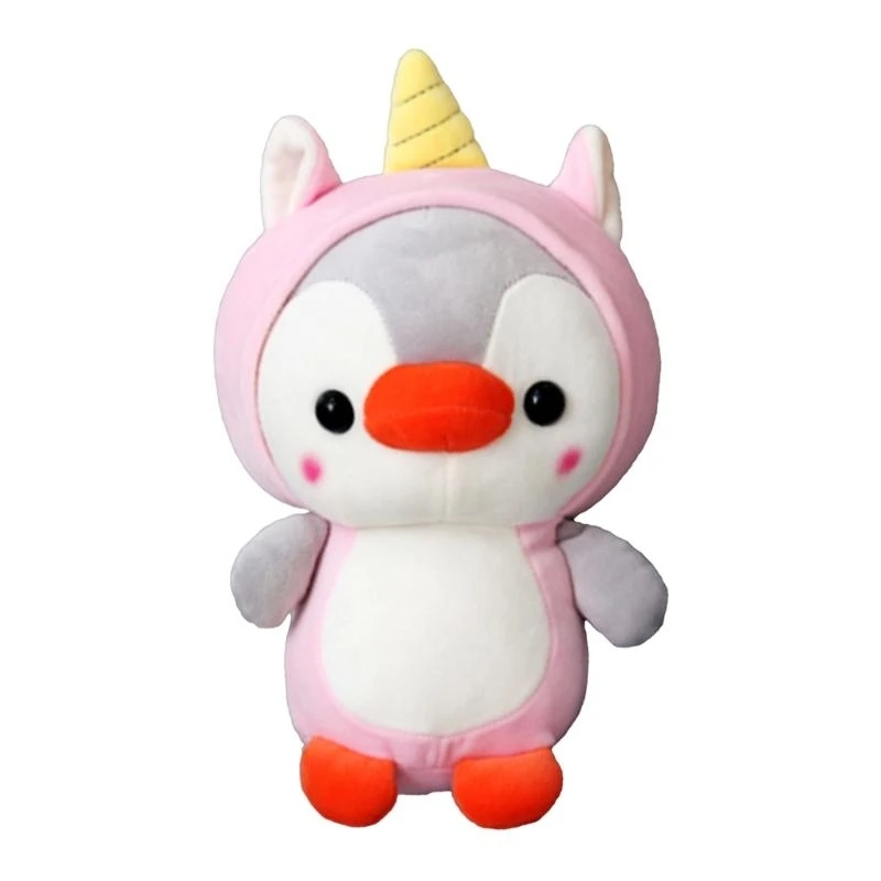 090B Penguin Plush Keyring Furry Cartoon Keychain Girl Backpack Pendant Birthday Ornament Souvenirs Gift
