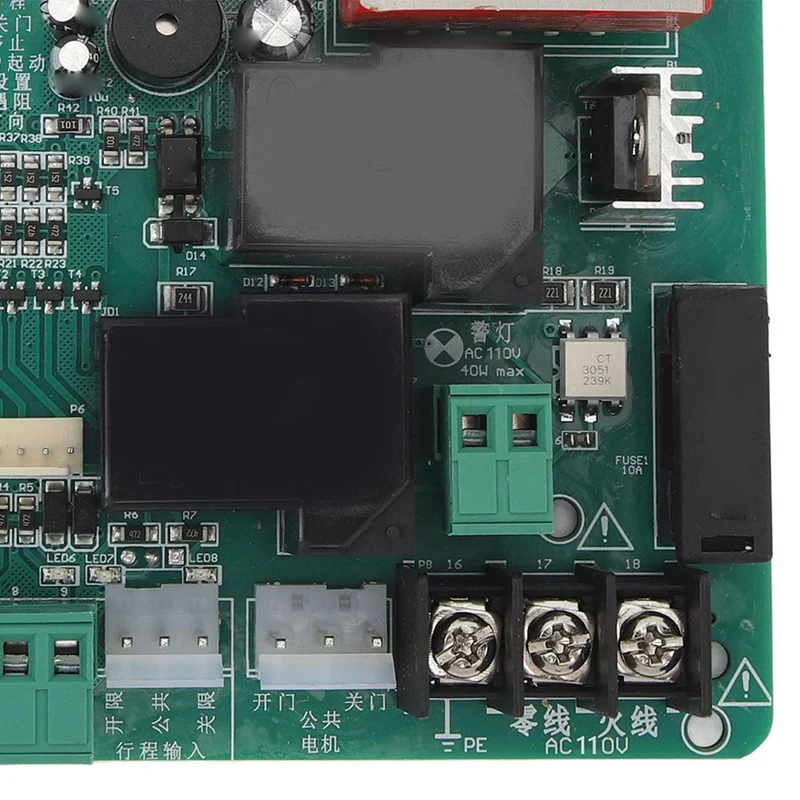 استبدال لوحة تحكم لمشغل البوابة المنزلقة ، دائرة PCB الرئيسية لمحرك البوابة ، فتاحة بوابة عالمية بمؤشرات