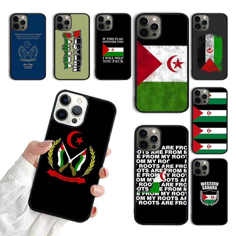 Western Sahara Flag Phone Case For iPhone 16 15 SE2020 6 7 8 plus 11 12 mini 13 14 pro max cover  coque