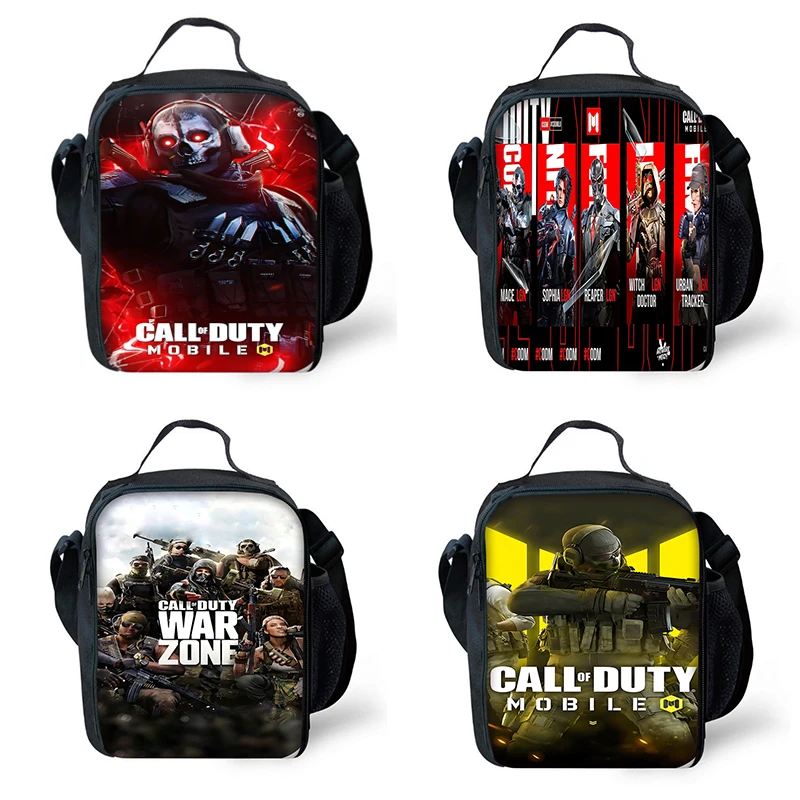 Kindgeïsoleerde Game Calls Of Duty Grote Capaciteit Tas Voor Jongen En Meisje Student Outdoor Picknick Hervat Thermische Koeler Lunchbox