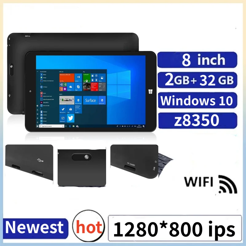 كمبيوتر لوحي Windows 10 8 بوصة Onda 8GB DDR RAM 128GB ROM 1280*768 IPS شاشة Z8350 CPU WIFI بطارية 4500mAh
