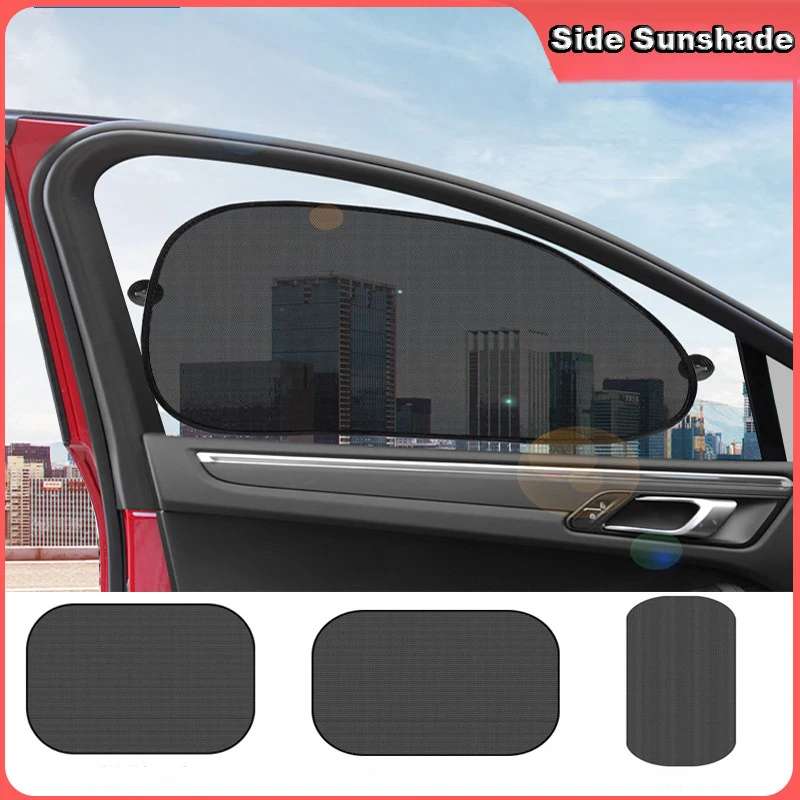 5PCS Suction Cup Car Side Window Sun Shade Cling UV Protection Cover for Pet Kids Baby Sleeping Mesh Car Rear Window Sunshade