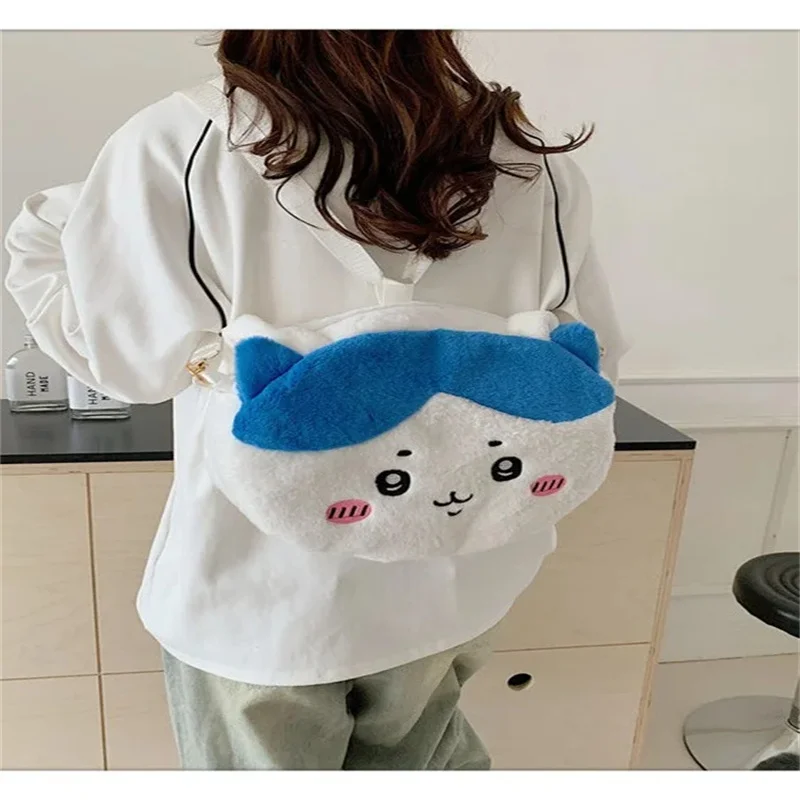 Nowy plecak Chiikawa Usagi Kawaii Miniso Crossbody pluszowa torba na ramię śliczne japońskie anime słodkie prezenty dla dziewczynek