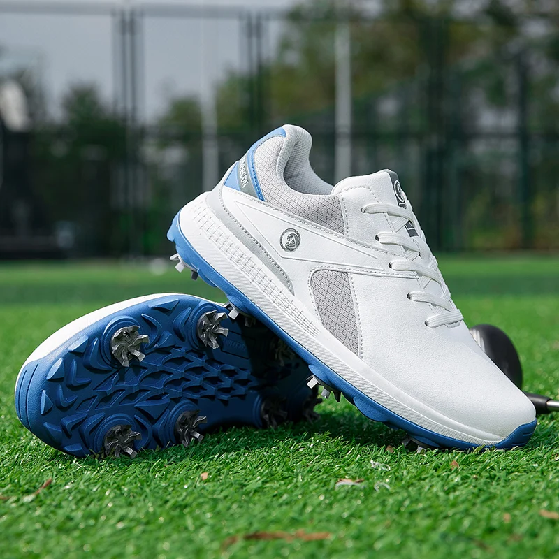 

Мужские туфли для гольфа с шипами, профессиональная одежда для гольфа для мужчин, удобные прогулочные кроссовки, противоскользящая спортивная обувь