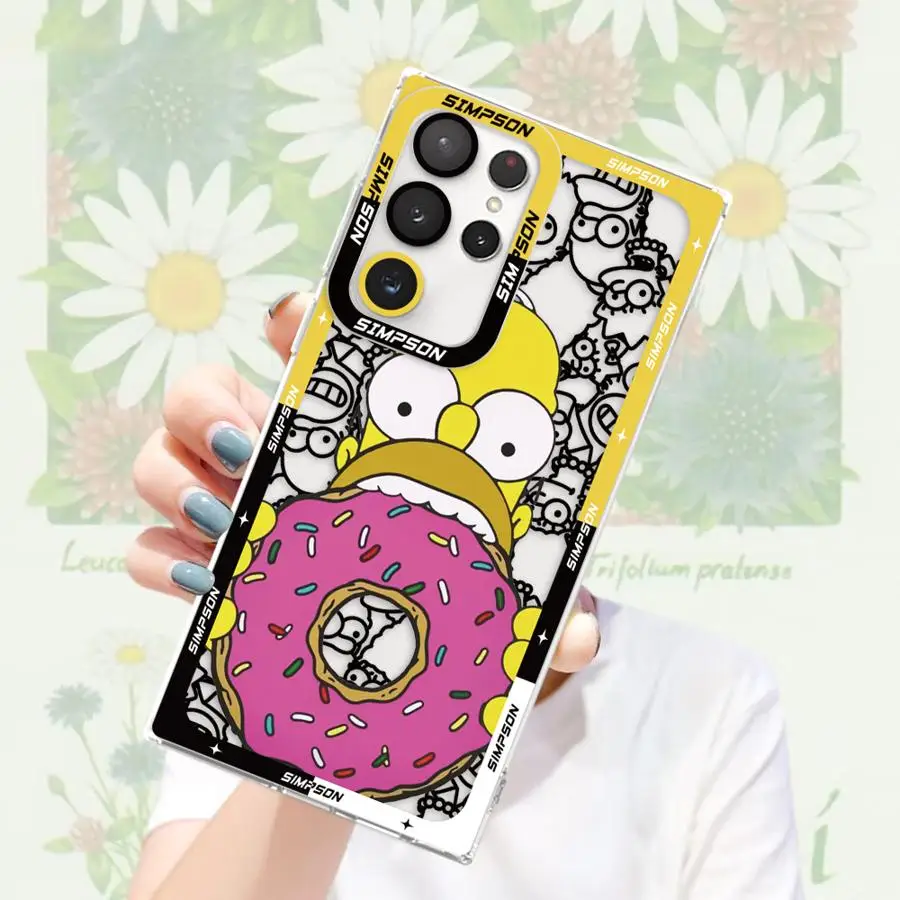 حافظة لهاتف سامسونج جالاكسي S10 Plus S25 Ultra S23 S20 S24 FE نوت 10 20 Ultra S22 S21 غطاء ناعم