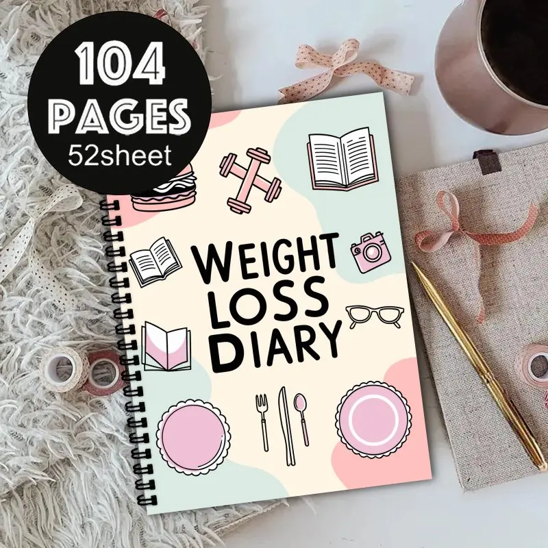 diario-de-perda-de-peso-a5-com-design-de-equipamentos-minimalistas-rastreadores-de-dieta-diarios-e-semanal-planos-de-dieta-progressiva