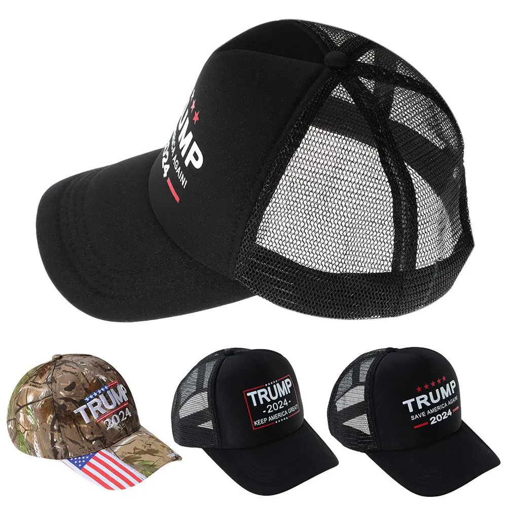 Casquette de baseball camouflage Trump 2024, noir, US Feel Hats