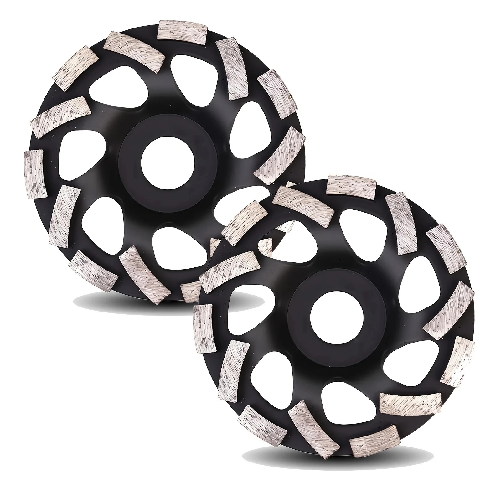 1PC 5 Inch Concrete Grinding Wheels Arbor Grinding Cup Wheel with Diamond Segments for Paint Epoxy Coating Removal, Black
