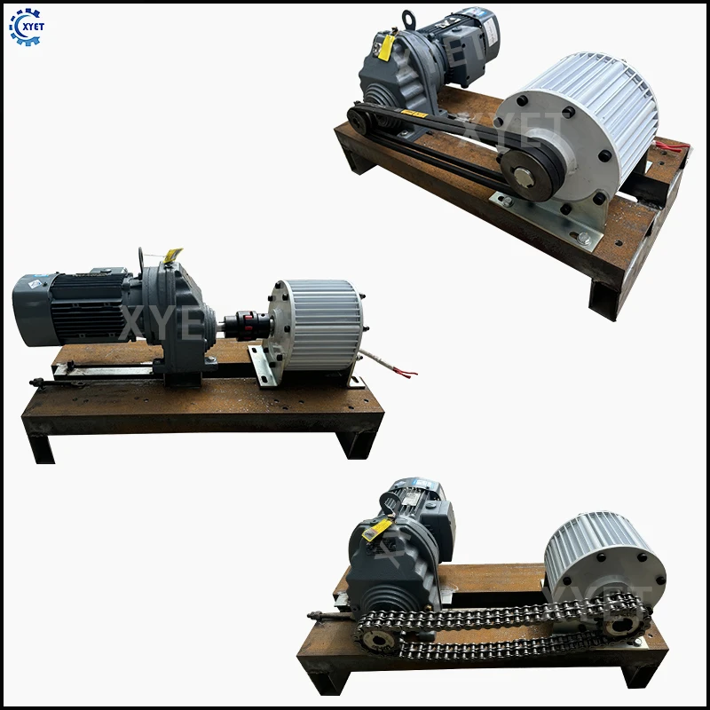 High Efficiency 10000W 20000W 500RPM Permanent Magnet Generator 220V 380V Alternators Free Energy Dynamo with Motor for Home Use