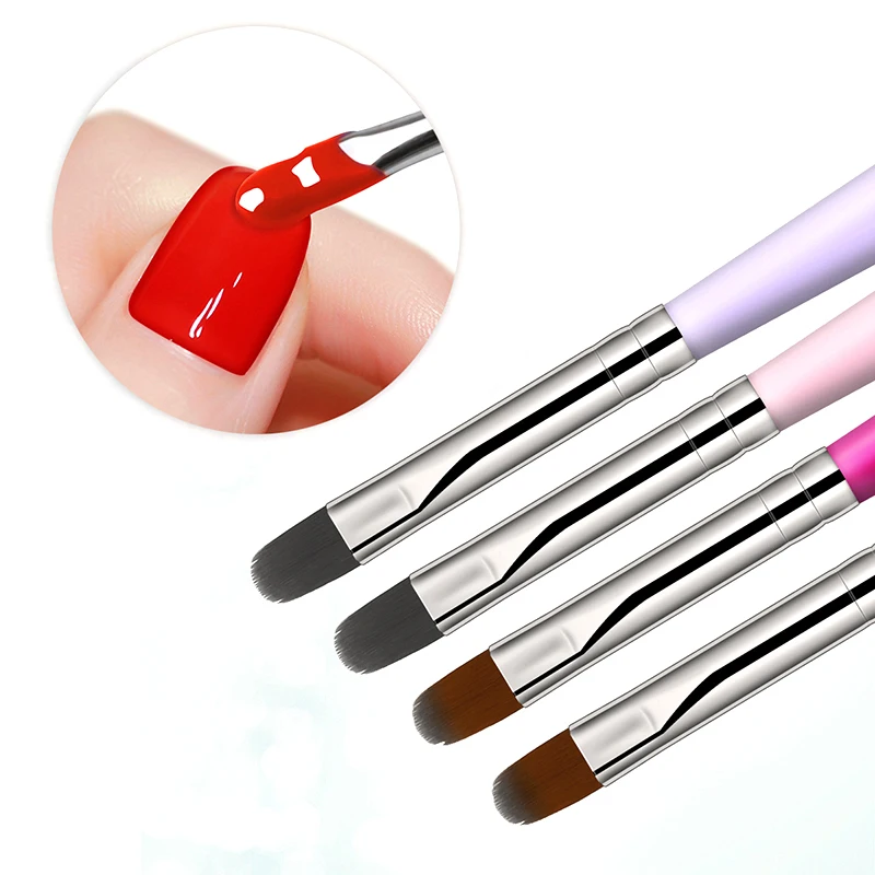 1-9PCS Unghie Art Brush Pen Punte 3D Modello Fototerapia Gel UV acrilico Estensione Costruttore Rivestimento Penna per pittura Strumenti per manicure fai da te