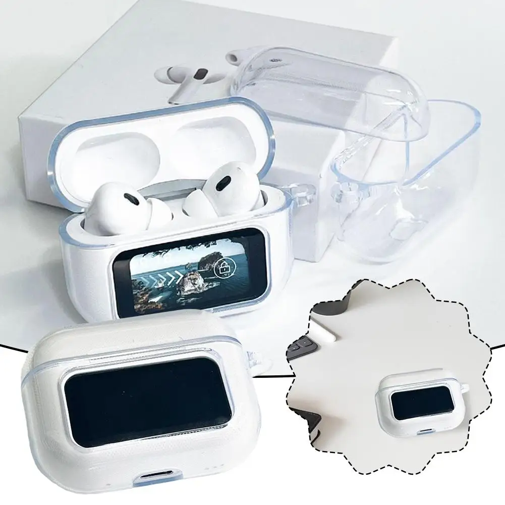 Transparent Silicone Cover For A9PRO Headphones Protective Case Anti-fall Shockproof Dustproof Wireless Earphones Shell Case