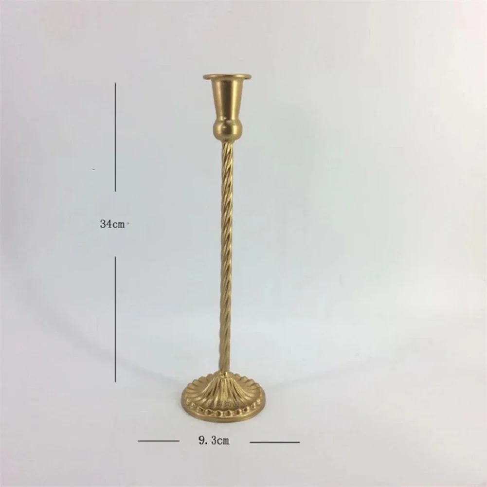 Eye Catching Brass Taper Candle Holders Perfect Decorative Accent For Living Rooms Dining Tables And Special Events