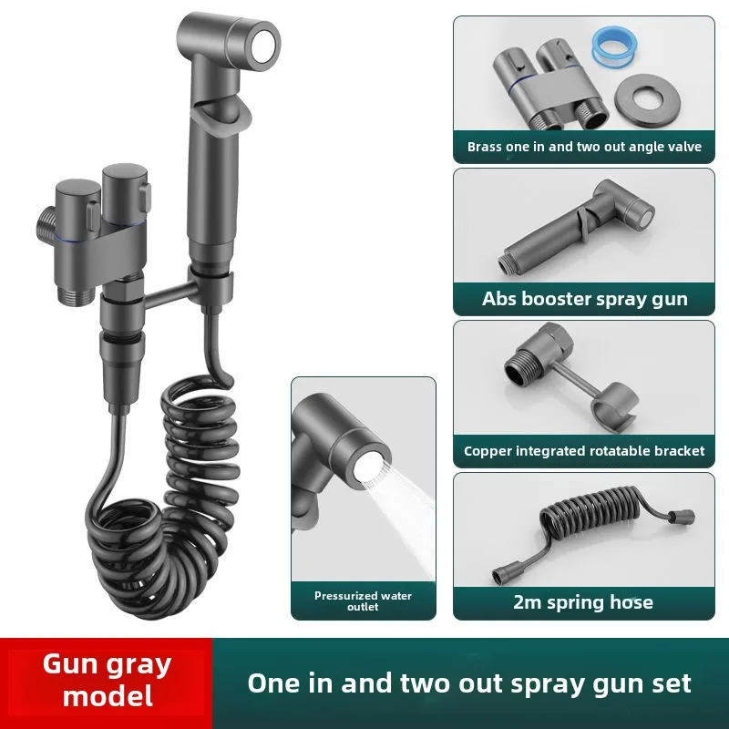 رفيق مرحاض عالي الجودة من النحاس بالكامل، واحد في اثنين من التحكم المزدوج، منفذ مزدوج، صمام زاوية تحكم مزدوج للحمام قوي