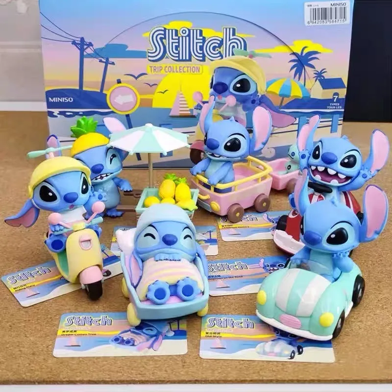 Disney Lilo i Stitch Figurka Pudełko z niespodzianką Kreatywny spersonalizowany pamiętnik rowerowy Ozdoba na biurko Niespodzianka Pudełko na prezent Zabawka Hurtownia