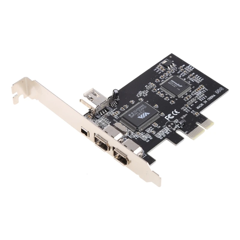 Video Expansion Card PCIe 3x 1394A Firewire PCI for Express to IEEE 1394