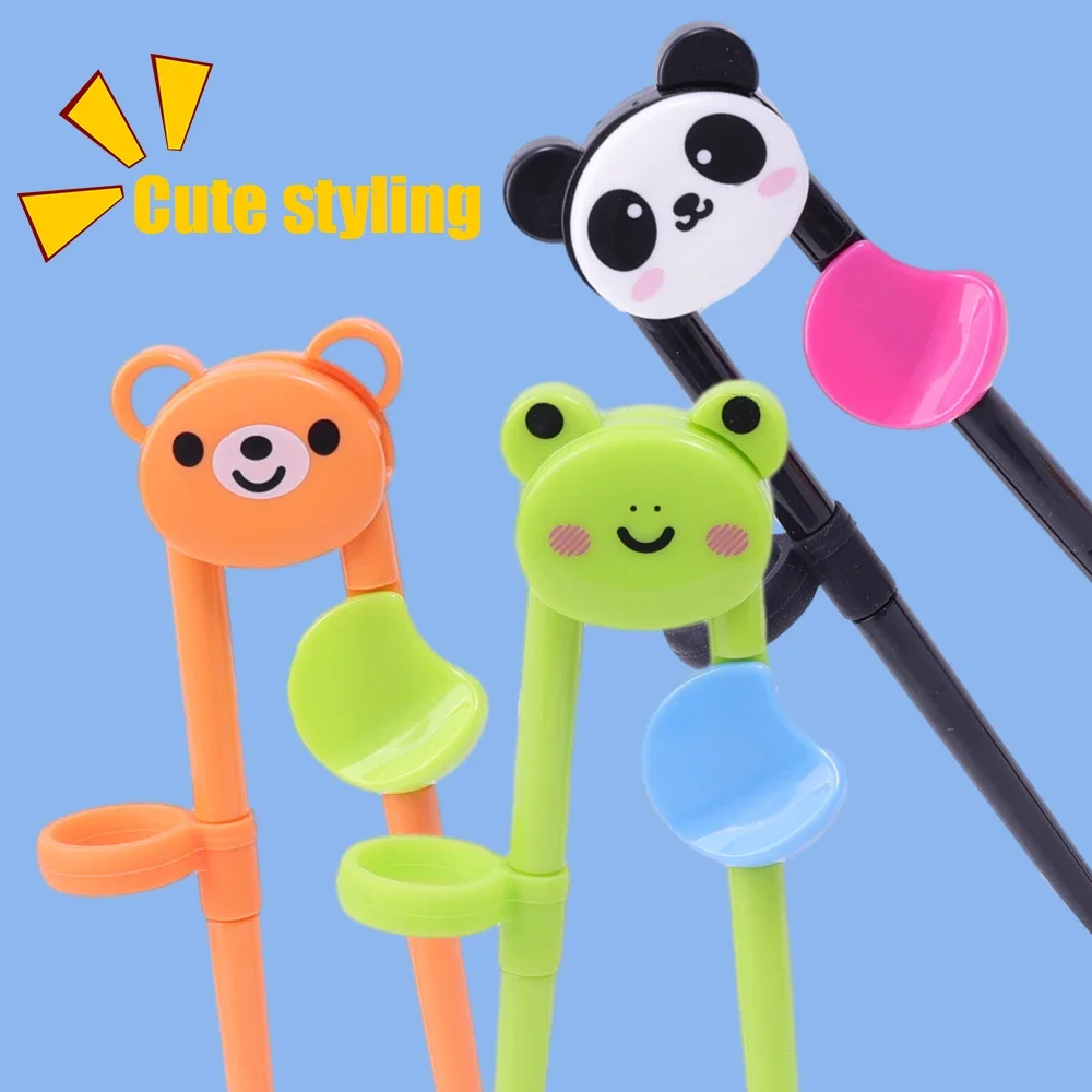 Cartoon Animal Chopsticks for Children Cute Bear Panda Elementary Learning Chopstick Baby Kids Training Tableware Food Sticks