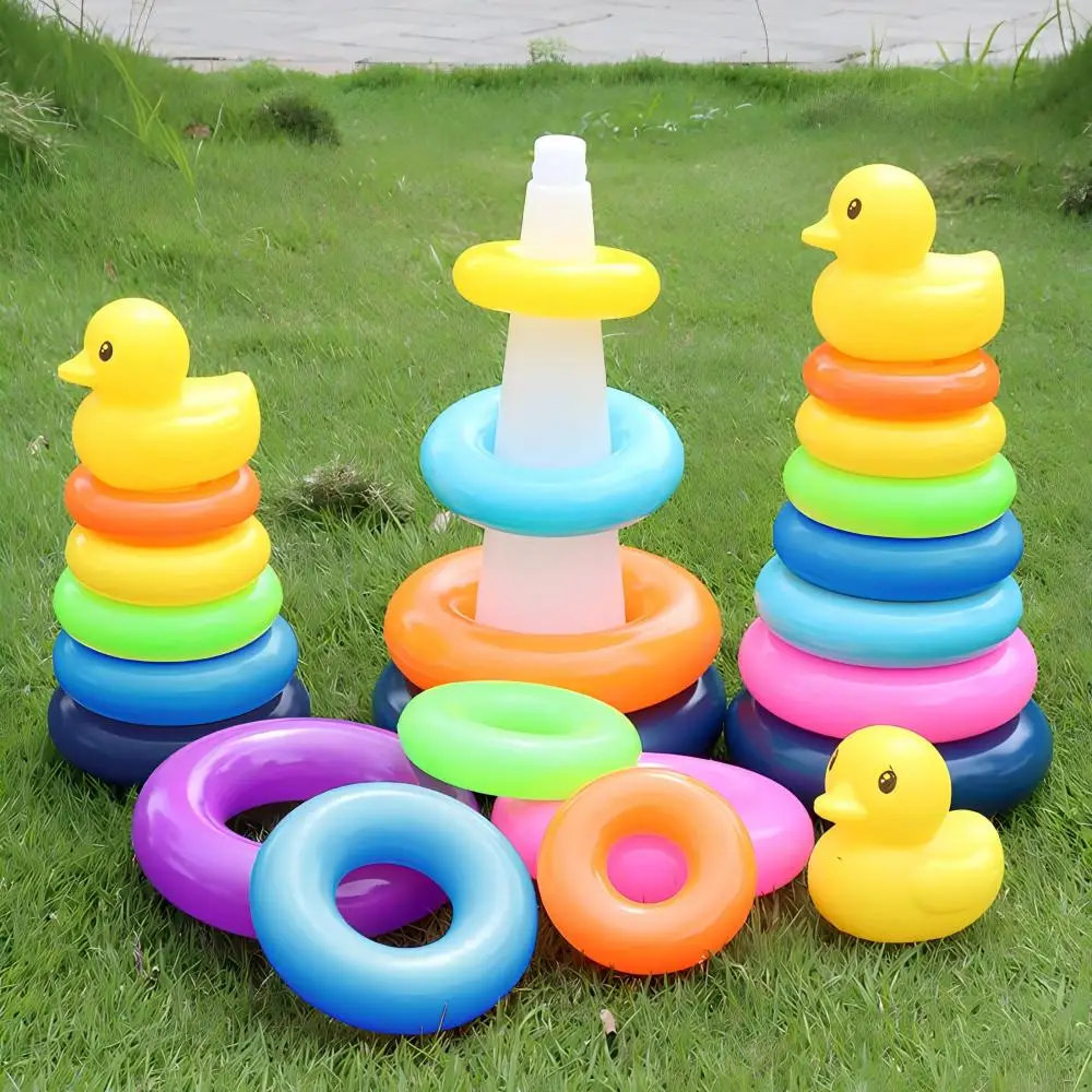 0-3 years old Infant Early Learning Rainbow Stacking Toys Puzzle Development Intelligence Rainbow Tower Baby Toy Gift Stack Ring