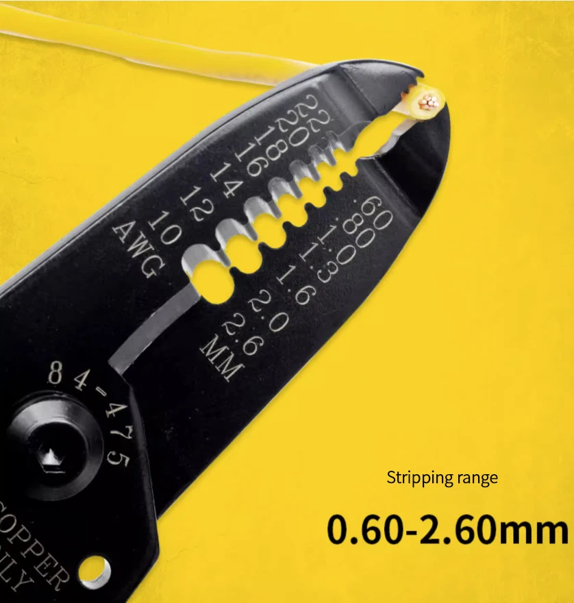 84-475-22 multifunctional cable wire AWG 12-22 cutting stripping stripping tools
