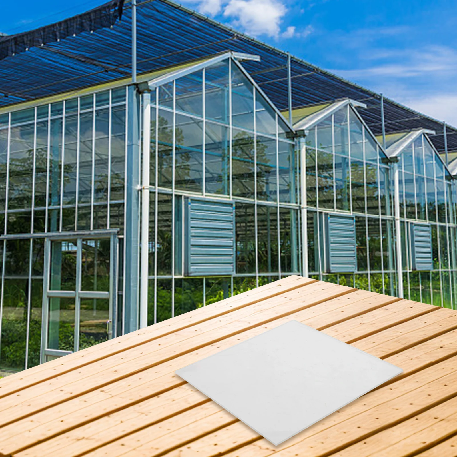 

1pc 3MM Acrylic Sheet Greenhouse Glass Replacement Lightweight Acrylic Board For Greenhouse Plants And DIY Display
