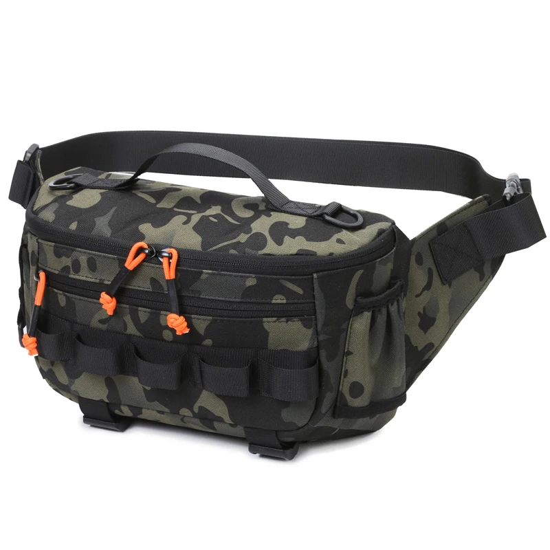 Torba wędkarska na klatkę piersiową Taktyczna podróż na zewnątrz Sportowe torby na przynęty wędkarskie Polowanie Camping Piesze wycieczki Pakiet rowerowy Molle Rig Pouch