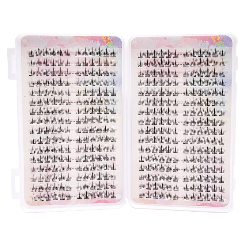 Heiße Verkäufe DIY Make-Up 384 PCS Wimpern Cluster Wimpern Buch 32 Reihen Falsche Wimpern Verlängerung Für Schönheit – Detail 4
