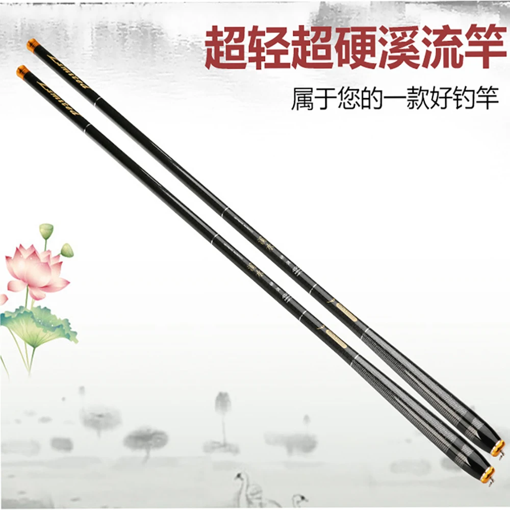 

Carbon Fiber Telescopic Fishing Rod Ultra-light Stream Hand Pole Carp Feeder Fishing Rods 3.6M/4.5M/5.4M/6.3M/7.2M Braided Tip