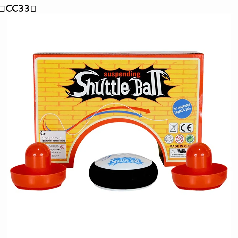 

Настольный хоккейный шайбовый набор для детей: мини-электрический плавающий хоккей с 2 красными пушерами〔CC33〕