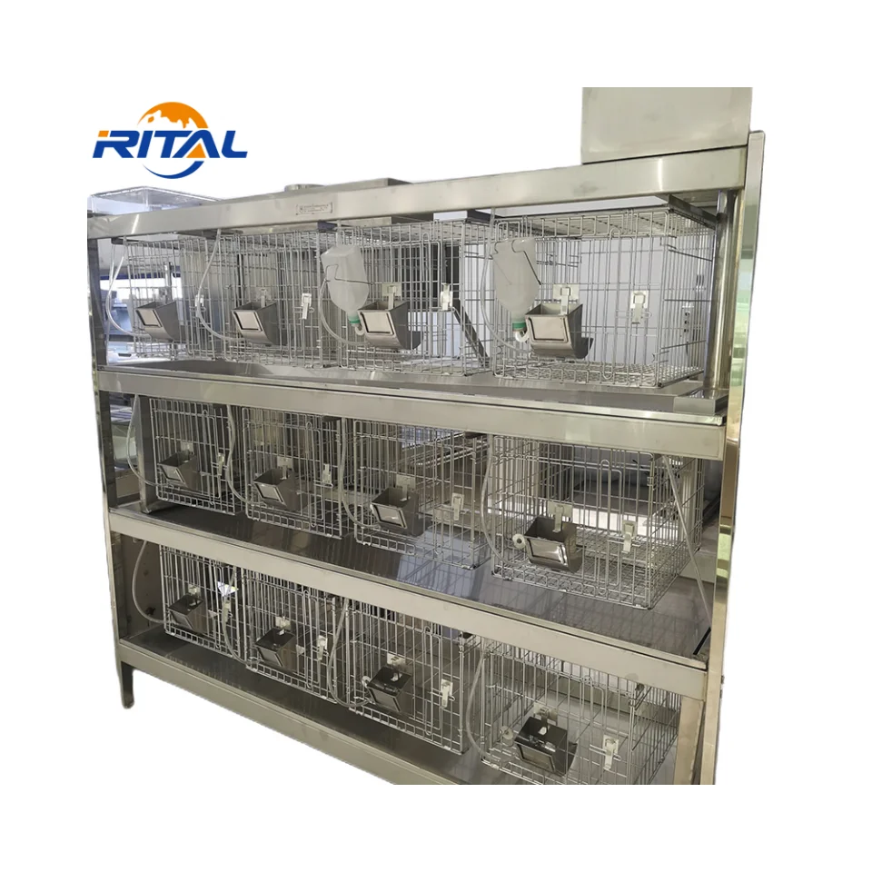 Wholesale Metal Wire Laboratory Rabbit Cages Commercial Stainless Steel Rabbit Breeding Cage for Lab