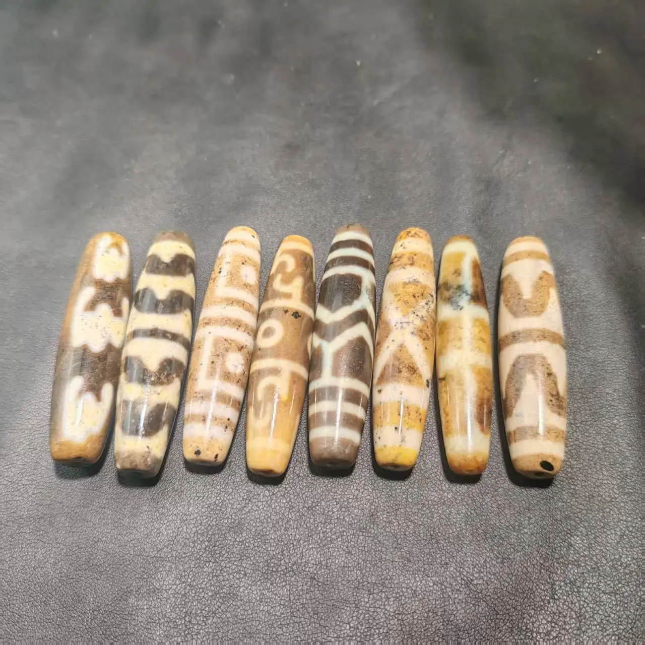

1pcs/lot Natural cinnabar dzi agate dzi 60㎜ Taiwanese craftsmanship Light brown Aged vintage Loose beads Matching beads
