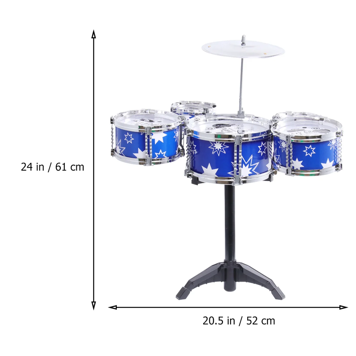 Zestaw perkusyjny jazzowej ze krzesłem dla dzieci Instrumenty muzyczne Zabawki edukacyjne dla dzieci (niebieskie) instrumenty muzyczne dla dzieci