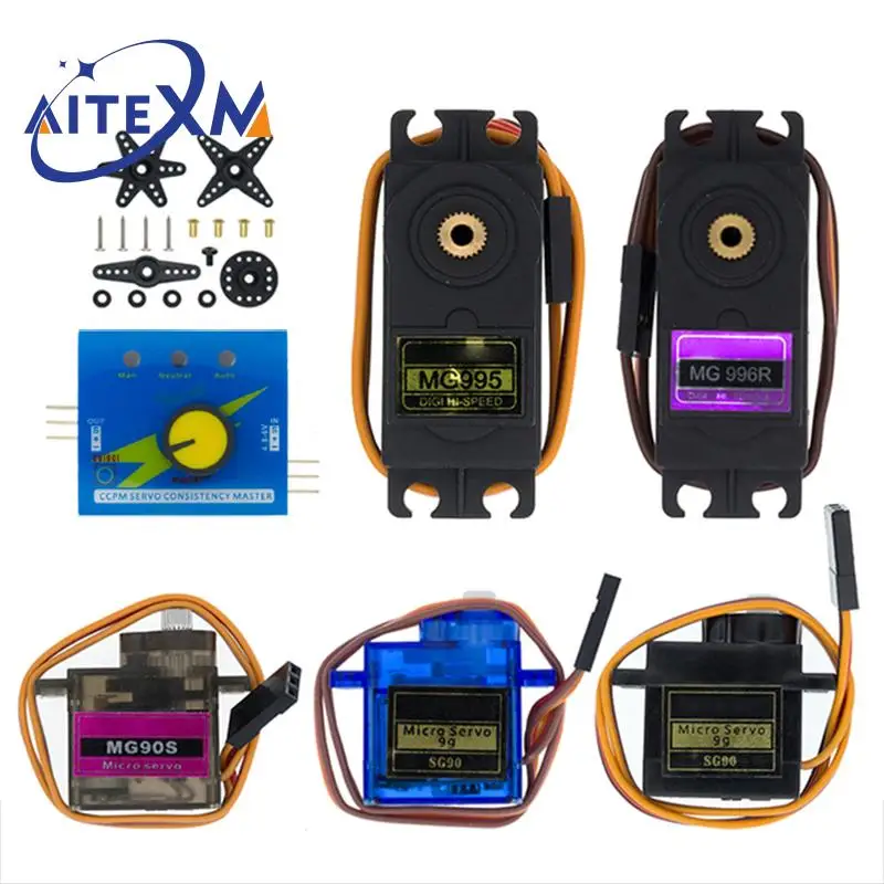 Интеллектуальная электроника Rc Mini Micro Classic Servo Tester SG90 MG90S MG995 MG996 металлическая Шестерня для Arduino модели вертолета лодки DIY KIT