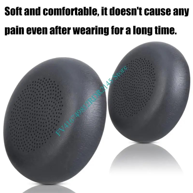 B2EF 1Pair Leder Ohrpolsterohrkissen Abdeckung für WH64 YHS36 WH62 WH66 Kopfhörer