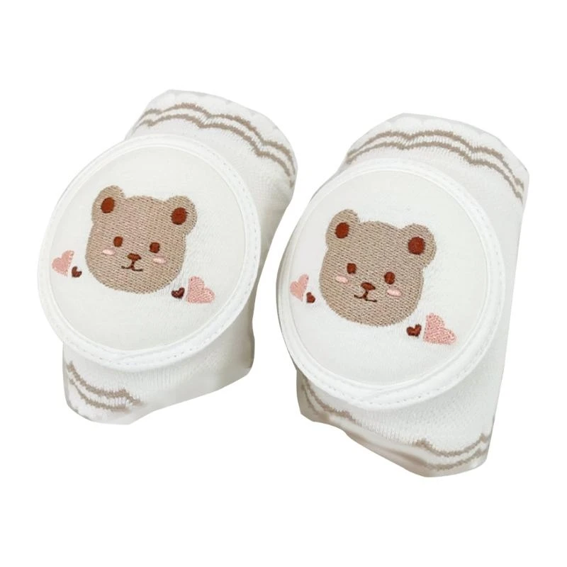 

J15U Baby Cartoon Knee Pads for Crawling Breathable Cotton Knee Caps Knee Protectors