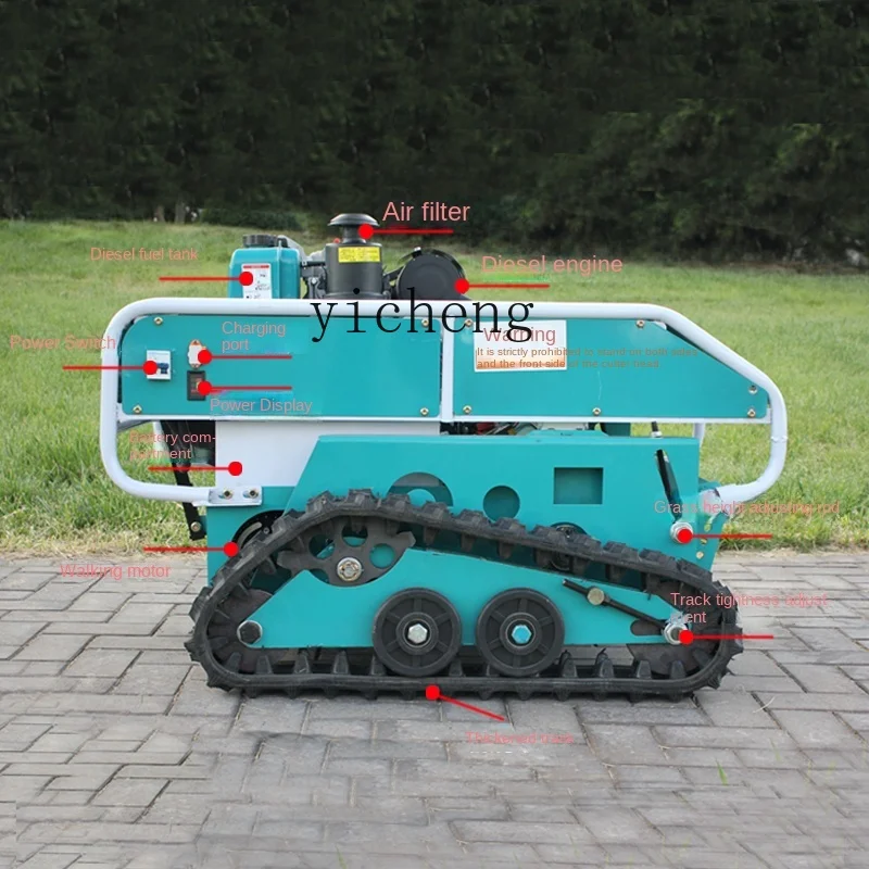 Xl Full-Automatic Crawler Weeding Machine Lawn Self-Propelled Petrol Driven Mower