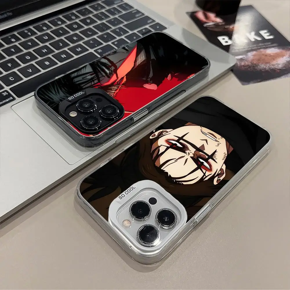 

Чехол для мобильного телефона Jujutsu Kaisen Choso для iPhone 17, 16, 15, 14, 13, 12, 11 X XR XS 8 7 Pro Max Plus, полупрозрачный цветной защитный чехол