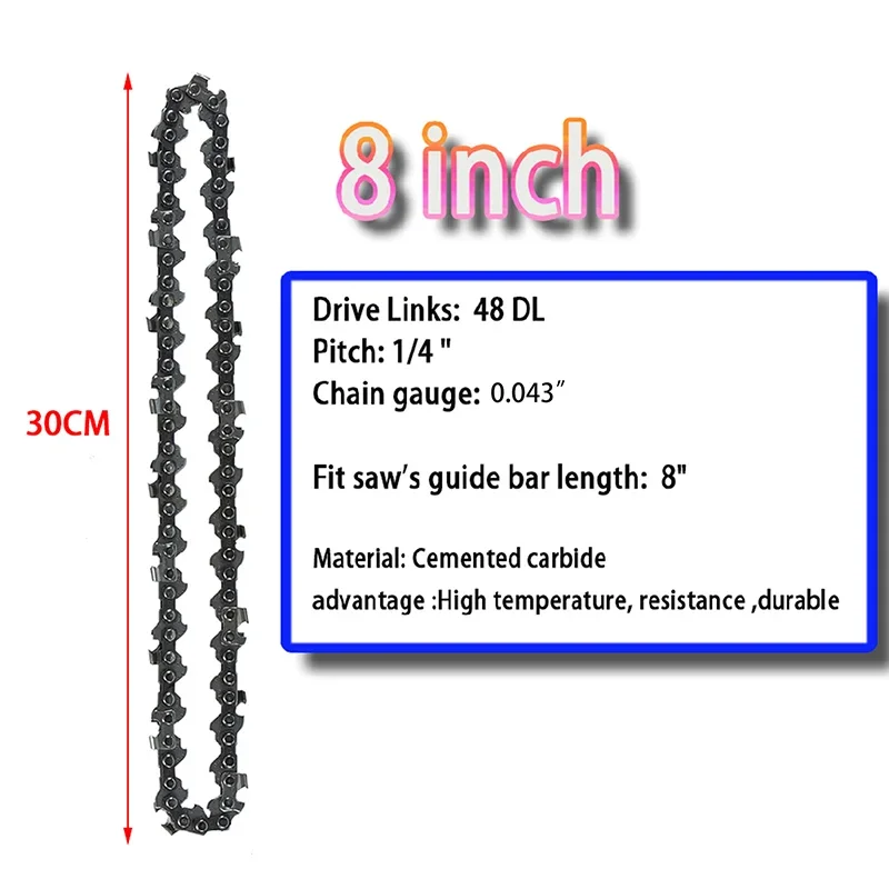 8Inch Chainsaw Chain 48 DL 1/4